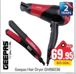 Pasons GEEPAS Hair Appliances offer