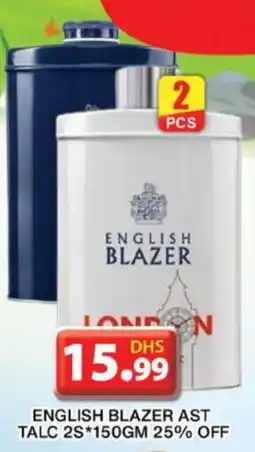 Grand Hyper Market ENGLISH BLAZER Talcum Powder offer