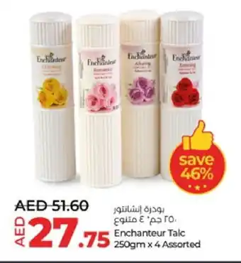 Lulu Hypermarket Enchanteur Talcum Powder offer