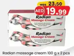 KM Trading Radian massage cream offer