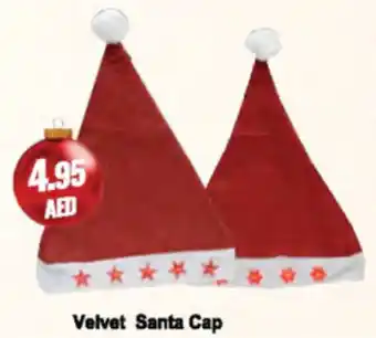 Almaya supermarket Velvet Santa Cap offer