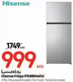 Carrefour Hisense fridge RT488N4ASU offer