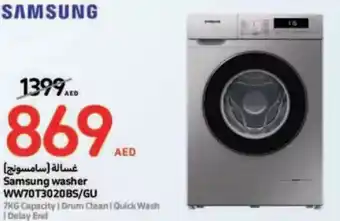 Carrefour Samsung washer WW70T3020BS/GU offer