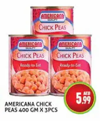 Palm Centre AMERICANA Chick Peas offer