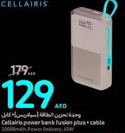 Carrefour Cellairis power bank fusion plus+cable offer