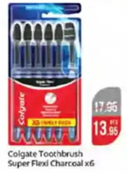 West Zone Supermarket Colgate Toothbrush Super Flexi Charcoal x6 offer