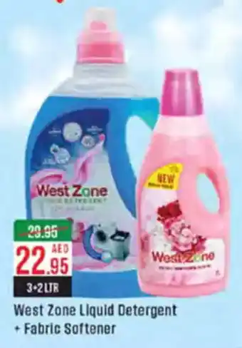 West Zone Supermarket West Zone Liquid Detergent + Fabric Softener offer