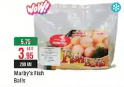 West Zone Supermarket Marby's fish balls offer