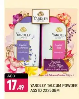 Shaklan YARDLEY Talcum Powder offer