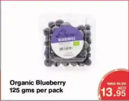 Choithrams Organic blueberry per pack offer