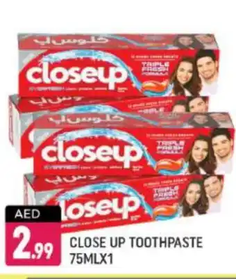 Shaklan CLOSE UP Toothpaste offer