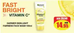 RAK Coop Garnier Skin Light Fairness Face Wash offer