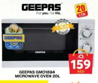 Grand Hyper Market GEEPAS Microwave Oven offer