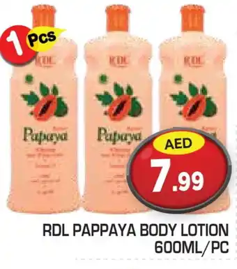 Baniyas Spike Hypermarket RDL Body Lotion & Cream offer