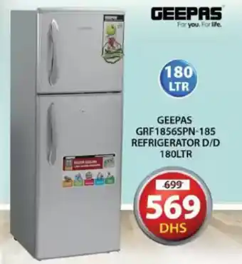 Grand Hyper Market Geepas grf1856spn-185 refrigerator d/d offer