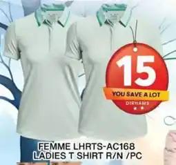 Grand Hyper Market Femme LHRTS-AC168 ladies t shirt R/N offer