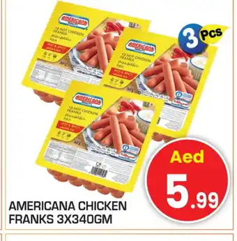 Baniyas Spike Hypermarket AMERICANA Chicken Franks offer