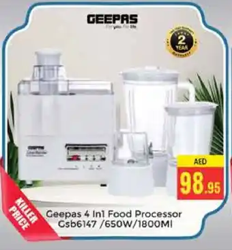 Pasons GEEPAS Food Processor offer