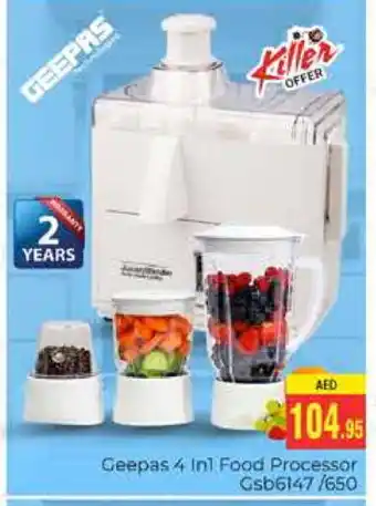 Pasons GEEPAS Food Processor offer