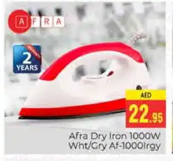 Pasons AFRA Ironbox offer