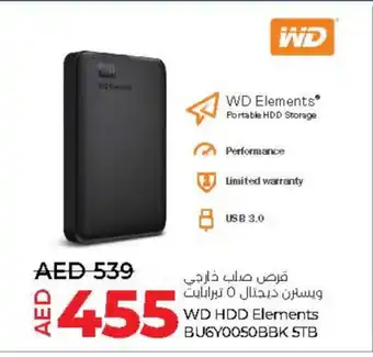 Lulu Hypermarket WD Hard Disk offer