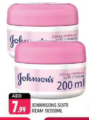 Shaklan JOHNSONS Face cream offer