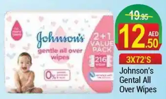 New W Mart Johnson's Gental All Over Wipes offer