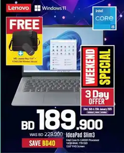 Sharaf DG Lenovo IdeaPad Slim3 offer