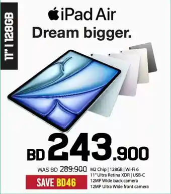 Sharaf DG Apple iPad Air Dream bigger offer