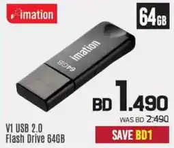 Sharaf DG Imation V1 USB 2.0 Flash Drive 64GB offer