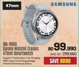 Sharaf DG Samsung SM-R960 Galaxy Watch6 Classic 47mm Smartwatch offer