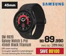 Sharaf DG Samsung SM-R920 Galaxy Watch 5 Pro 45mm Black Titanium offer