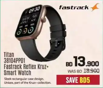 Sharaf DG Fastrack Titan 38104PP01 Fastrack Reflex Kruz + Smart Watch offer