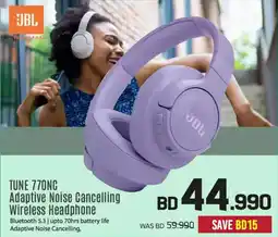 Sharaf DG JBL TUNE 770NC Adaptive Noise Cancelling Wireless Headphone offer