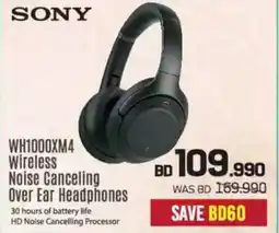 Sharaf DG Sony WH1000XM4 Wireless Noise Canceling Over Ear Headphones offer