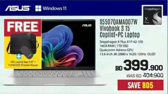 Sharaf DG Asus Windows 11 Vivobook S 15 Copilot + PC Laptop S5507QAMA007W offer