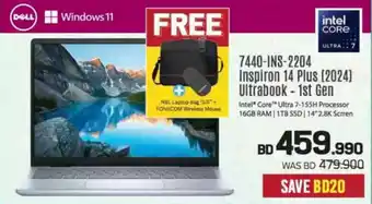 Sharaf DG Dell 7440-INS-2204 Inspiron 14 Plus (2024) Ultrabook - 1st Gen offer