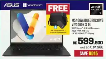 Sharaf DG Asus M5406WAOLEDR9L31WB Vivobook S 14 offer