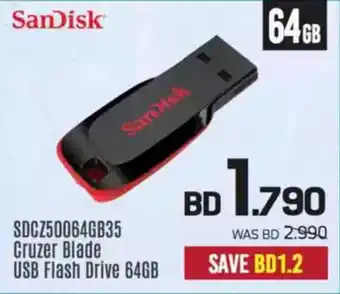 Sharaf DG SanDisk Cruzer Blade USB Flash Drive offer