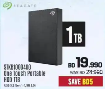 Sharaf DG Seagate One Touch Portable HDD 1TB offer