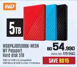 Sharaf DG WD MY Passport Hard disk 5TB offer