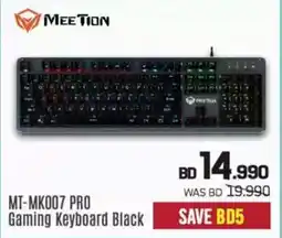 Sharaf DG Meetion MT-MK007 PRO Gaming Keyboard Black offer