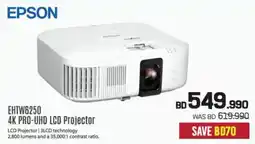 Sharaf DG Epson EHTW6250 4K PRO-UHD LCD Projector offer