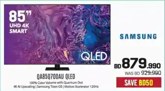 Sharaf DG Samsung UHD 4K Smart TV QA85Q70DAU QLED offer