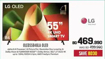 Sharaf DG LG OLED 4K UHD Smart TV OLED55B46LA OLED offer