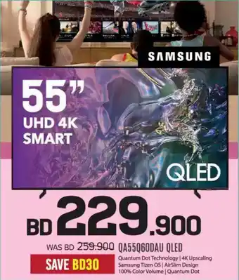 Sharaf DG Samsung UHD 4K Smart QA55Q6ODAU QLED offer