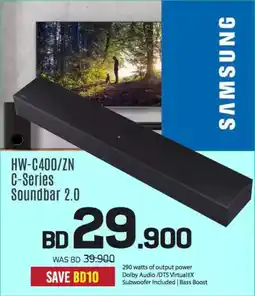 Sharaf DG Samsung HW C400 ZN C Series Soundbar 2.0 offer