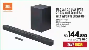 Sharaf DG UBL MK2 Bar 2.1 Deep Bass 2.1 Channel Sound Bar with Wireless Subwoofer offer