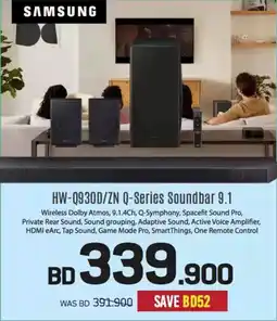 Sharaf DG Samsung HW Q930D ZN Q Series Soundbar 9.1 offer