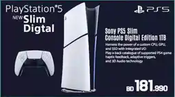 Sharaf DG Sony PS5 Slim Console Digital Edition 1TB offer